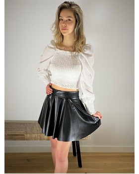 A-Line  leather rok